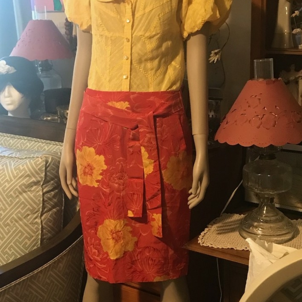 Odille blouse & Talbots skirt
